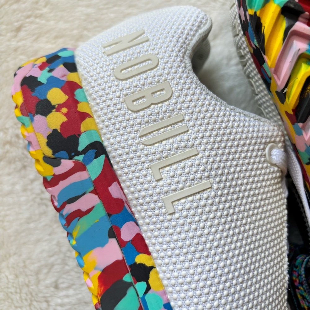 NOBULL confetti White Sneakers with Multicolored Sole (Brand new, No box)